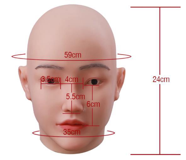 Женская красивая силиконовая маска