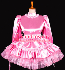Розовое атласное платье Sissy