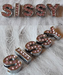 Буквы для браслета "Sissy"