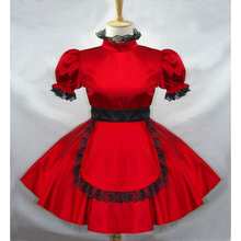 Красное платье для Sissy из атласа