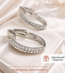 Клипсы "Olivia" (серебро)
