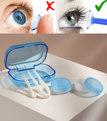 Набор для контактных линз (голубой)