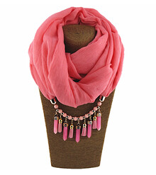 Шарф-колье с подвесками