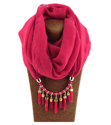 Шарф-колье с подвесками