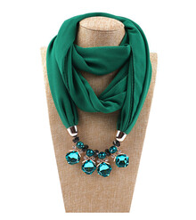 Шарф-колье со стразами 