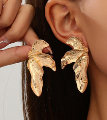 Серьги "Золотой лепесток"