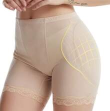 Короткие телесные шорты для увеличения бедер