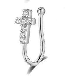 Клипса-пирсинг для носа (крест)