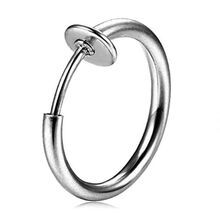 Мужской пирсинг-обманка (состаренное серебро) 