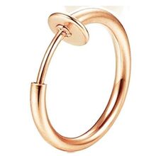 Мужской пирсинг-обманка (золото) 