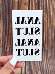 Сексуальное тату "Anal slut"