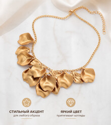 Колье на цепочке "Евангелина" (золотистый)